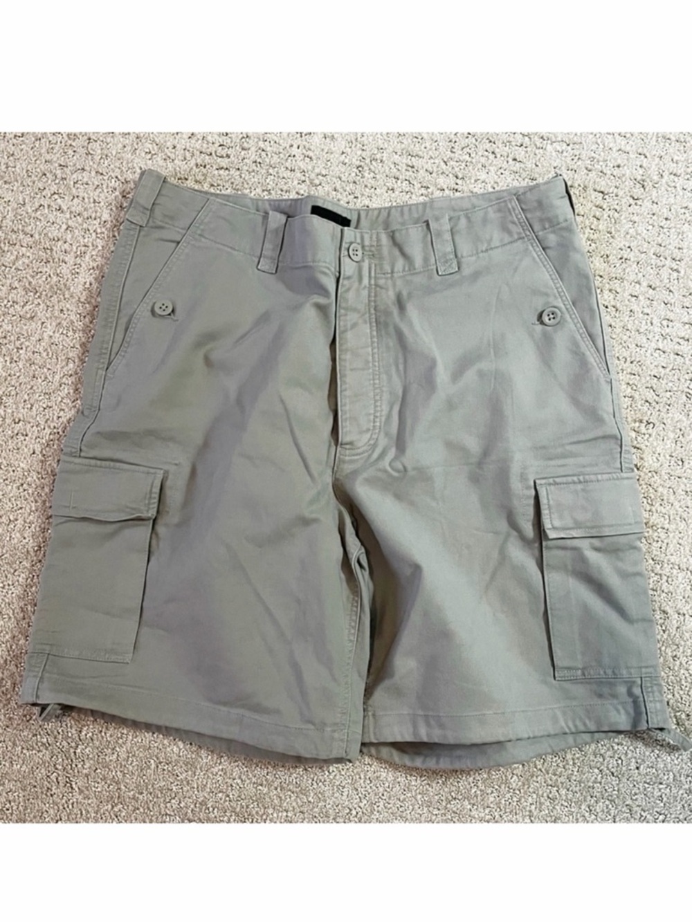 Express Structure Mens Cargo Short Sz 36W Gray Hiking Outdoor Pockets Travel